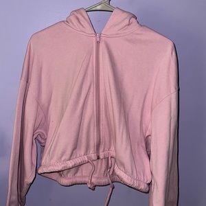 H&M drawstring zip up hoodie